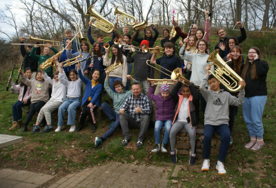 Gruppenbild von der Jugendorchesterfreizeit 2023